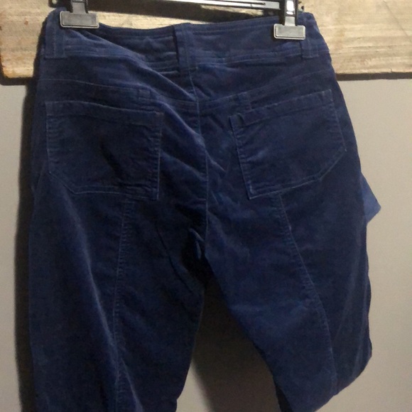 Blue velour wide leg pant - Picture 6 of 14